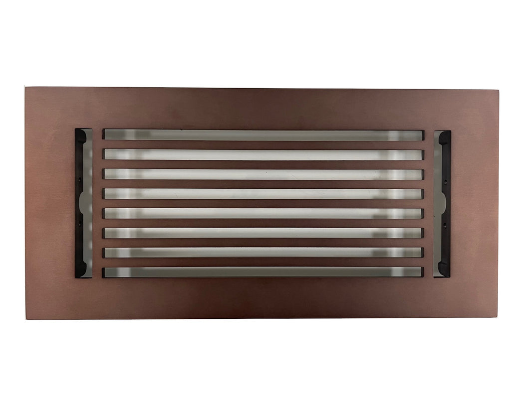 Cast Aluminum Linear Bar Vent Covers - Oil Rubbed Bronze