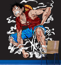 Cargar imagen en el visor de la galería, Straw Hat Pirate Anime Wall Mural Wallpaper. #A1004
