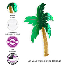 Carregar imagem no visualizador da galeria, Palm Tree  Mirror Wall Decor
