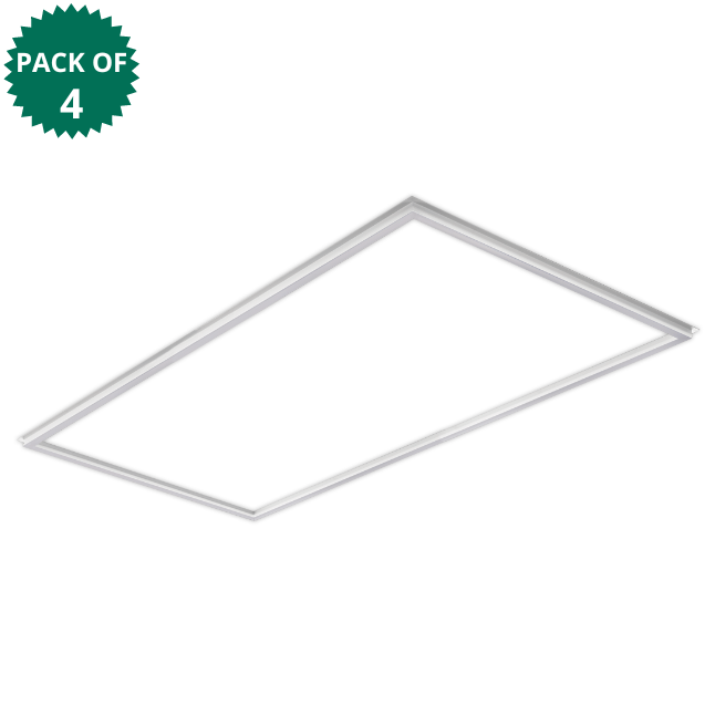 2x4 Ft Grid Frame LED Panel / T-Bar, Selectable Wattage (40W/50W/60W) & CCT (3000K/4000K/5000K) with 125LM/Watt - ETL & DLC Certified