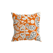 Load image into Gallery viewer, Orange Puff Cushion Covers
