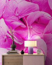 Load image into Gallery viewer, Pink Flowers Floral Wallpaper Mural. #6776
