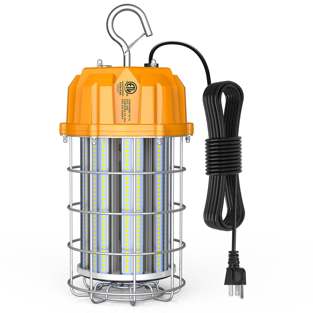 150W LED Work Light 5000K, 360° Beam Angle, >80 CRI, 100-277V AC, ETL Approved, Factory and Warehouse