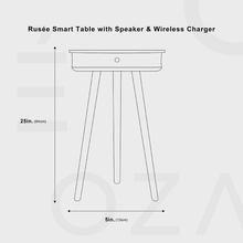 Carregar imagem no visualizador da galeria, Rusée Smart Table with Speaker &amp; Wireless Charger
