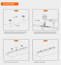 Load image into Gallery viewer, 8FT LED Strip Low Bay Light 60/70/80W Adjustable, CCT Tunable and 130Lm/watt - Dimmable Fixture, UL/DLC Listed
