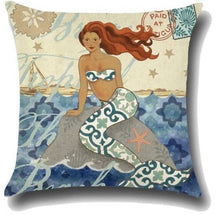 Cargar imagen en el visor de la galería, Mermaid Cushion Covers
