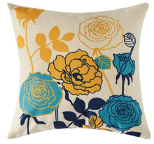 Load image into Gallery viewer, Golden Azure Cushion Covers
