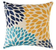 Load image into Gallery viewer, Golden Azure Cushion Covers
