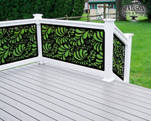 Carregar imagem no visualizador da galeria, Budding Leaf Pattern Fence/Gate Panel Insert (Metal and Plastic Available)
