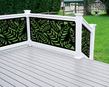 Carregar imagem no visualizador da galeria, Budding Palm Leaf Pattern Fence/Gate Panel Insert (Metal and Plastic Available)
