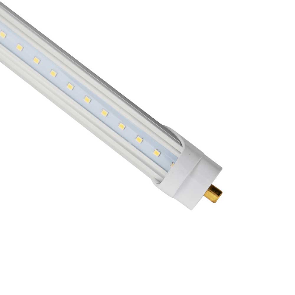 40W T8- 8FT LED Tube Light, 4000K- 5000 Lumens, Single End and Double End Power,120-277 v, ETL Certified