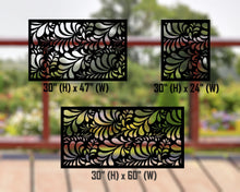 Carregar imagem no visualizador da galeria, Budding Leaf Pattern Fence/Gate Panel Insert (Metal and Plastic Available)
