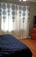 Carregar imagem no visualizador da galeria, Stripe Medallion Light Filtering Window Curtain Set
