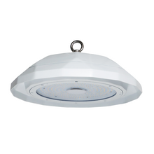 Carregar imagem no visualizador da galeria, 150W LED UFO High Bay Light - Perfect for Food Service &amp; Labs - 5000K, 150lm/w, 0-10V Dimmable, DLC 5.1 &amp; NSF Certified
