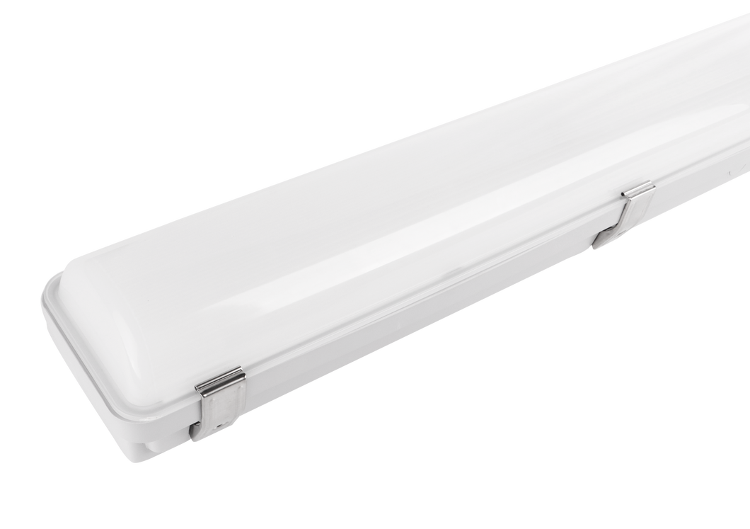 4ft LED Vapor Tight Light - Selectable Wattage(50W/40W/30W) & CCT(3000K/4000K/5000K), 130lm/w, 0-10V Dimmable, DLC 5.1 Certified