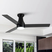 Carregar imagem no visualizador da galeria, Vaczon 48&quot; 3 Blades Flush Mount Ceiling Fan with Lighting and Remote Control
