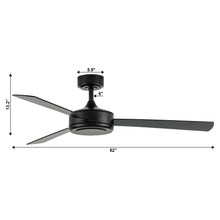 Carregar imagem no visualizador da galeria, Vaczon 52&quot; 3 Blades Ceiling Fan with Remote Control
