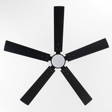 Carregar imagem no visualizador da galeria, Vaczon 56&quot; Black DC Motor Ceiling Fan with LED Lighting and Remote Control
