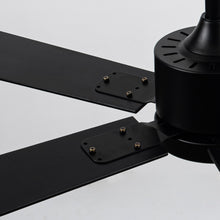 Carregar imagem no visualizador da galeria, Vaczon 56&quot; Black DC Motor Ceiling Fan with LED Lighting and Remote Control
