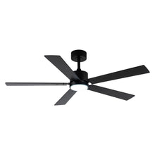 Carregar imagem no visualizador da galeria, Vaczon 56&quot; Black DC Motor Ceiling Fan with LED Lighting and Remote Control
