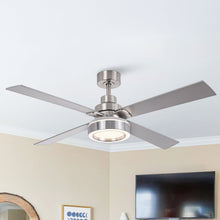 Carregar imagem no visualizador da galeria, Vaczon 52&quot; Down Mount Ceiling Fan with LED Light and Remote Control
