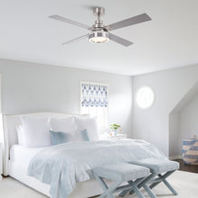 Carregar imagem no visualizador da galeria, Vaczon 52&quot; Down Mount Ceiling Fan with LED Light and Remote Control
