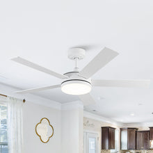 Carregar imagem no visualizador da galeria, Vaczon 48&quot; 5 Blades Industrial DC Motor Ceiling Fan with LED Lighting and Remote Control
