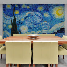 Carregar imagem no visualizador da galeria, Vincent Van Gogh&#39;s The Starry Night Painting Wallpaper Mural.  #6742
