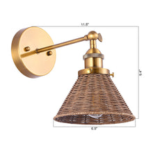 Carregar imagem no visualizador da galeria, Traditional 1-Light Golden Wall Light
