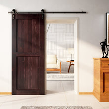 Load image into Gallery viewer, Finished &amp; Unassembled Single Barn Door with Hardware Kit (H Design)
