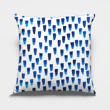 Load image into Gallery viewer, Abstract Blue Cushion Covers
