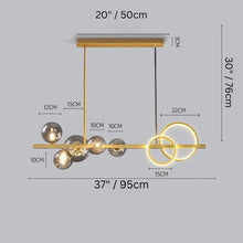 Cargar imagen en el visor de la galería, Afnari Linear Chandelier
