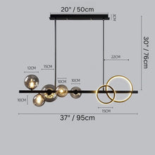 Cargar imagen en el visor de la galería, Afnari Linear Chandelier
