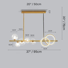 Cargar imagen en el visor de la galería, Afnari Linear Chandelier
