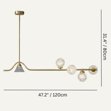 Carregar imagem no visualizador da galeria, Ambrosia Linear Chandelier
