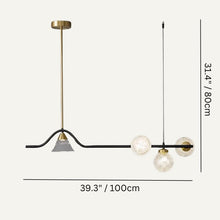 Carregar imagem no visualizador da galeria, Ambrosia Linear Chandelier
