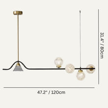 Carregar imagem no visualizador da galeria, Ambrosia Linear Chandelier
