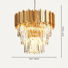 Load image into Gallery viewer, Astralis Lux Tiered Round Chandelier
