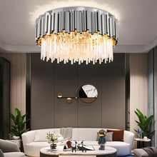 Cargar imagen en el visor de la galería, Astralis Round Flush Mount Chandelier
