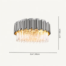 Load image into Gallery viewer, Astralis Round Flush Mount Chandelier
