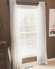 Load image into Gallery viewer, Avon Trellis Grommet Sheer Window Curtain Panel Set
