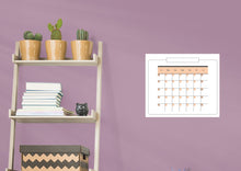 Carregar imagem no visualizador da galeria, Calendars: Touch of Pink Modern One Month Calendar Dry Erase - Removable Adhesive Decal
