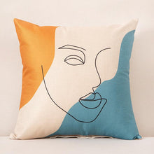 Load image into Gallery viewer, Abstract Face Cushion Covers
