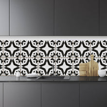 Load image into Gallery viewer, Black Aztec Tile Backsplash
