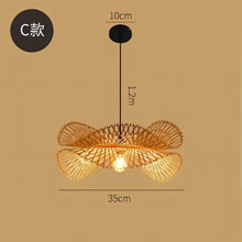 Cargar imagen en el visor de la galería, Bamboo Chandelier Rattan Lamp
