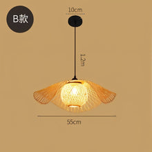 Cargar imagen en el visor de la galería, Bamboo Chandelier Rattan Lamp
