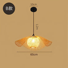 Carregar imagem no visualizador da galeria, Bamboo Chandelier Rattan Lamp
