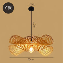 Carregar imagem no visualizador da galeria, Bamboo Chandelier Rattan Lamp
