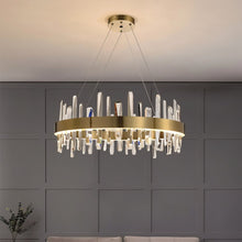 Load image into Gallery viewer, Betula Round Crystal Chandelier
