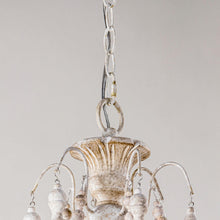 Carregar imagem no visualizador da galeria, Billiter 6-Light Wood White Chandelier
